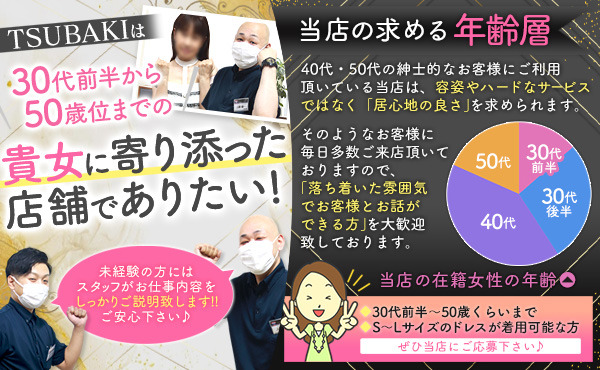 30代～50代くらいまでの女性が活躍できる場です。